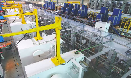 500PPM Pulp SAP Baby Diaper Machinery With Mitsubishi System