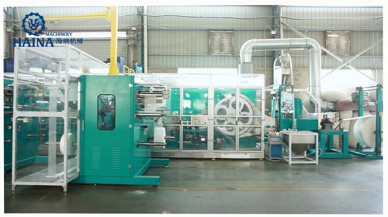 WED Guiding System 95 Tons Lady Menstrual Pad Making Machine